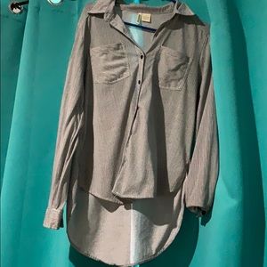 Women’s Striped Collared Button Up